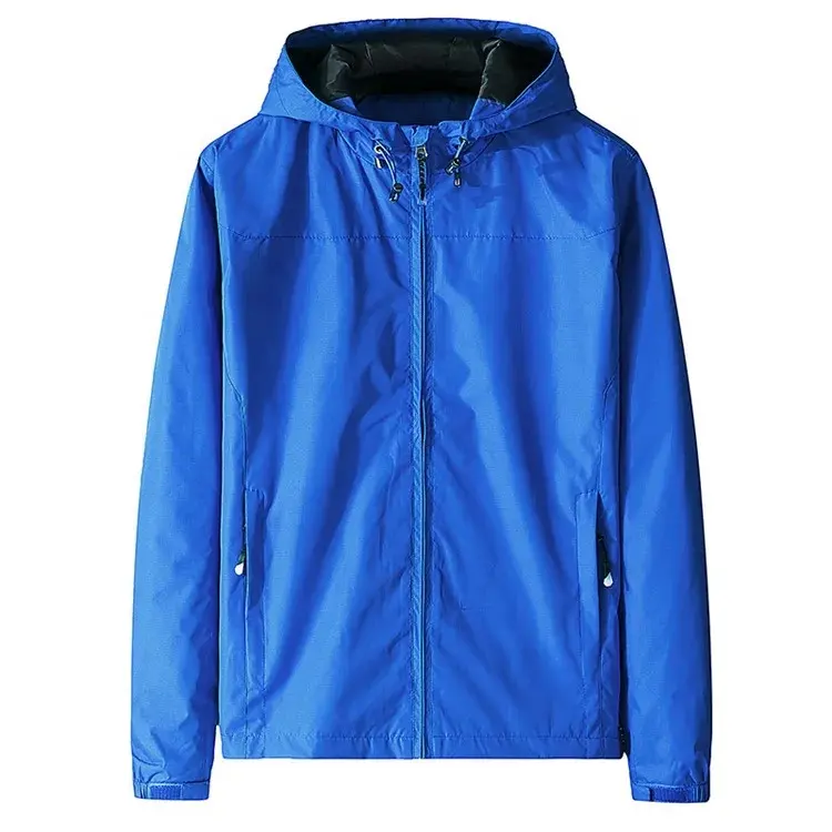 Men's Water Resistant Zip Up Fleece Lined Hooded Coat Windbreaker Rain Jacket Mens Casual Jackets For Spring And Fall Mens