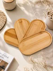 Plateau en bois artisanal avec motif floral complexe, plateau de service polyvalent pour toutes les occasions, en provenance d'Inde - Product Image 2