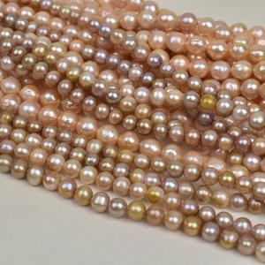 ลูกปัดอะโวคาโดสีม่วงธรรมชาติทรงบาร็อคเกือบกลม สำหรับทำสร้อยคอ DIY แบบกึ่งสำเร็จรูป สำหรับงานสร้างสรรค์แบบกำหนดเอง - Product Image 1