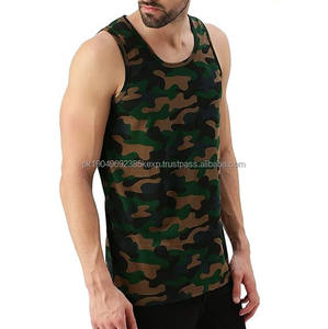 Débardeur pour homme personnalisé, vente chaude, haute qualité, motif camouflage, logo personnalisé, débardeur pour homme vierge - Product Image 5
