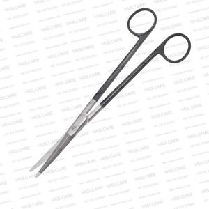 Ciseaux faciaux à lame dentelée SuperCut de la marque Rees, ciseaux chirurgicaux en acier inoxydable courbés pour couper les tissus faciaux et diséquer, par Vaslcare - Product Image 3