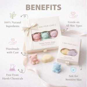 Jabones Artesanales Orgánicos con Logotipo Personalizado al por Mayor, 100% Naturales, en Forma de Nube, Jabones Medicinales Antisépticos para Baby Shower, Recuerdos de Boda, Spa - Product Image 3
