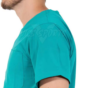 Basic Medical Scrub Suit Comfortable Wear Scrub Suit Breathable Fabric Scrub Suit Clinic Uniform - Product Image 4