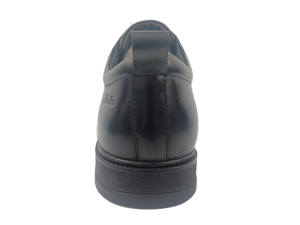 Zapatos Oxford de Vestir para Hombre, de Cuero Genuino Negro, con Cordones, Punta Redonda, Color Sólido, para Oficina y Carrera Profesional, Aptos para Todas las Temporadas - Product Image 2