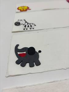 Lots de cartes de vœux artisanales en gros avec enveloppes, papeterie faite à la main à bords festonnés, en vrac - Product Image 3