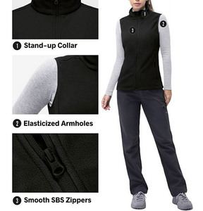 Chaleco Deportivo Personalizado para Mujer con Impresión por Sublimación, Servicio OEM, Chaleco Atlético Personalizado al por Mayor, Cortavientos con Capucha - Product Image 4