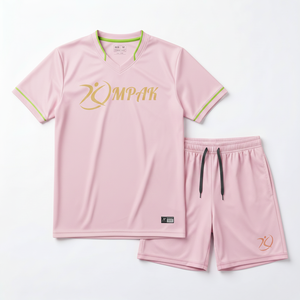 ชุดวอลเลย์บอลเสื้อและกางเกงขาสั้นลายทางคลาสสิกอะเมทิสต์สั่งทำขายส่ง OEM ชุดทีมน้ำหนักเบา ชุดกีฬาซับลิเมชั่น - Product Image 1