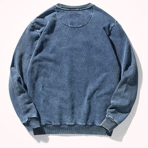 Sudaderas Casuales para Hombre con Lavado Ácido, Corte Regular, Estilo Vintage, Suaves, de Mezcla de Algodón, Cuello Redondo, para Invierno, Venta al Por Mayor - Product Image 2