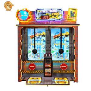 Máquina recreativa de redención para 2 jugadores Demolition King, pantalla de 65 pulgadas, operada con monedas, juego de premios con tickets, 800W - Product Image 1