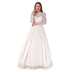 Vestidos de Novia 2026, Blancos, con Bordado y Forro de Satén, para Fiestas, Nuevos, Personalizados, Fabricante Indio - Product Image 1