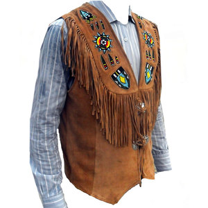 Men Suede Leather Suit <b>Vest</b> Western Cowboy Casual Single Breasted Waistcoat Top Quality Custom Made 2026 New Style <b>Vests</b> - Product Image 4