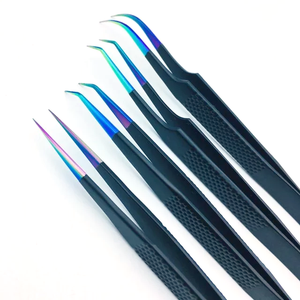 Pinzas para Extensión de Pestañas de Fibra, Volumen 45, 90 Grados, Pinzas Metálicas de Alta Calidad para Venta al Por Mayor - Product Image 5