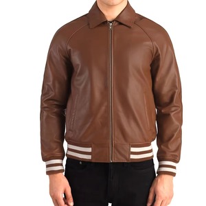 Custom Men Letterman Baseball Varsity <b>Jacket</b> Wool <b>Leather</b> Sleeve College Fashion Coat OEM ODM Factory Sample Service - Product Image 5