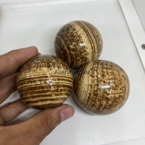 Sphère de cristal d'aragonite naturelle en gros, boule de pierre précieuse polie pour la guérison, la décoration intérieure, la méditation, fabricant OEM - Product Image 2