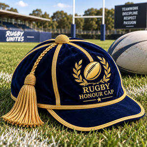 Casquette de rugby en coton premium, broderie 3D personnalisée, réglable, unisexe, pour récompenses sportives, célébrations de championnats, reconnaissance d'équipe - Product Image 6