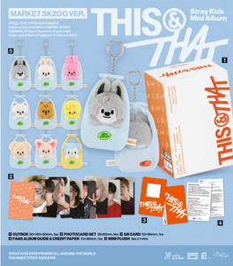 Stray Kids[THIS & THAT] (MARKET SKZOO Ver.) K-Pop <b>CD</b> Korean Language All Ages Model BW-<b>143</b> - Product Image 2
