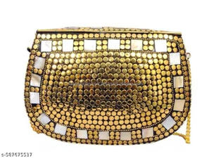 Bolsos de Mosaico Metálico Impermeables Hechos a Medida, Cierre de Botón, Patrones Artísticos Brillantes, Estilo Moderno y Elegante, Chic - Product Image 6