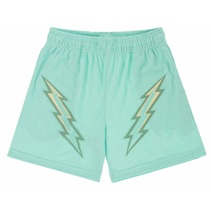 Pantalones Cortos de Hombre de Moda, Estilo Vintage, de Lona y Spandex/Algodón, Cintura Alta Elástica, Estampado Descolorido, Transpirables y de Secado Rápido - Product Image 4