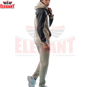Best Seller Custom Color Block Sweatshirt Jogger Pants Casual Sportswear Fashion Training Outfit Pullover Hoodie Tracksuit Sets - Product Image 2