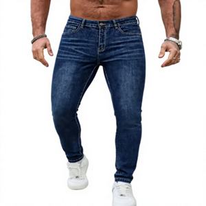 Jeans personnalisés pour hommes, denim streetwear, jeans unisexes surdimensionnés, jeans droits bleus à jambes larges pour hommes, pantalon en denim pour hommes - Product Image 1