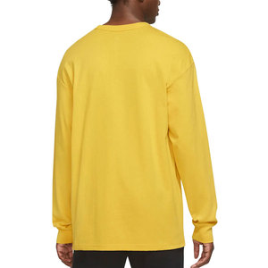 T-shirts unisexes surdimensionnés à manches longues en coton personnalisés pour hommes, à séchage rapide, motif uni, col rond, pour l'été – Vente en gros - Product Image 4