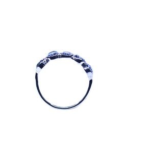 Wedding Wear 925 Sterling Silver Gold Plated Jewelry Blue Topaz Gemstone Women Wear Classic <b>Couple</b> <b>Ring</b> - Product Image 3