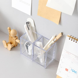 Porte-stylos multifonction en acrylique, porte-stylos de bureau avec logo personnalisé, fournisseur en gros de porte-stylos en acrylique - Product Image 2
