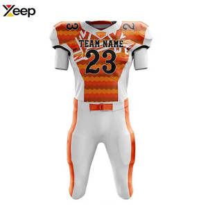 Service OEM, conception personnalisée, uniforme de football américain respirant en polyester, vêtements d'entraînement, nouveau style, haute qualité, transfert thermique - Product Image 1