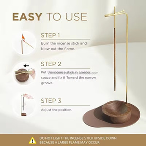 Quemador de incienso de madera Sheesham hecho a mano con tapa de vidrio artística y acabado natural para aromaterapia, yoga y espacios relajantes - Product Image 4