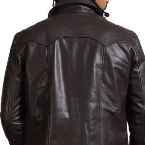 Veste en cuir pour homme de haute qualité, best-seller, à manches longues, style décontracté, en gros, légère - Product Image 6