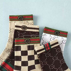 Calcetines de Algodón de Lujo Ligero, Estilo Náutico Vintage, Transpirables, con Letras de Marca, de Moda para Hombre - Product Image 5