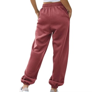 กางเกงวอร์มขายดีสำหรับผู้หญิง คุณภาพสูง ยืดหยุ่นได้ดี เอวยางยืด ผ้าริบ ทรงเข้ารูป - Product Image 2