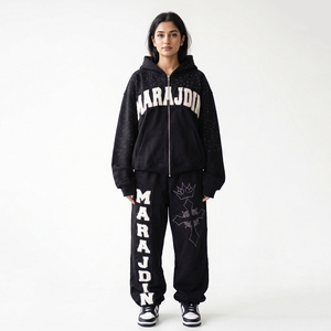 Survêtement personnalisé pour femme, brodé, uni, pour sports d'hiver, anti-plis, respirant, léger, confortable, style streetwear - Product Image 3