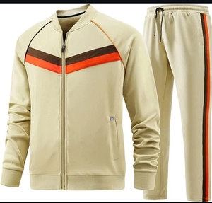 Color Block Summer Tracksuit Set <b>Zip</b>-<b>Up</b> <b>Jacket</b> Drawstring Pants Lightweight Sportswear with Front Logo for Running Lounge Wear - Product Image 3
