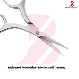 Ciseaux à cuticules de dernière conception avec grande boucle pour les doigts, coupe-ongles professionnel en acier inoxydable pour l'élimination des peaux mortes, pédicure - Product Image 3
