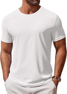 T-shirt habillé tendance pour homme 2025 – 100 % coton respirant, séchage rapide, col rond, motif lettres, manches courtes, coupe ample, anti-boulochage - Product Image 5