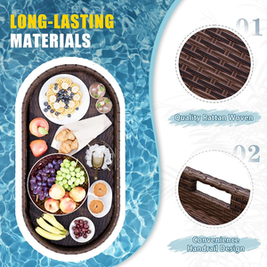 Direkt vom Hersteller aus Vietnam: Luxuriöses schwimmendes Metall-Serviertablett für Frühstück im Schwimmbad - Product Image 6