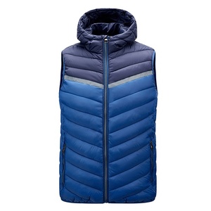 Hot Sale Men's Lightweight Canvas Puffer Vest <b>Waterproof</b> Windproof Breathable Packable Insulated Top Casual Style High Quality - Product Image 3