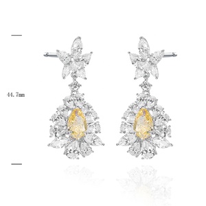 เครื่องประดับแฟชั่นต่างหู CZ ห้อยสำหรับผู้หญิง - Product Image 3