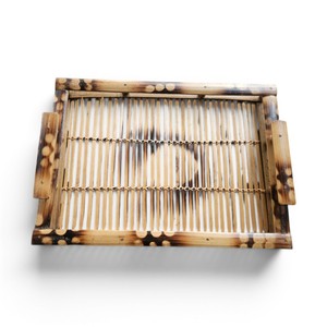 Handmade Bamboo Serving <b>Tray</b> with Handles Rectangular Woven Bamboo Tea <b>Breakfast</b> <b>Tray</b> for Home Kitchen Decor - Product Image 1
