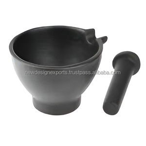 Heirloom Quality <b>Hand</b>-Forged <b>Cast</b> Iron Mortar and Pestle Set for Spices and Herbs - Product Image 1