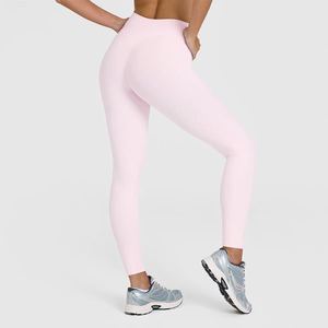 High Waist Seamless Leggings Active Wear Solid Color Stretch Breathable Compression Push Up <b>Tummy</b> <b>Control</b> Sporty Women's Legging - Product Image 2