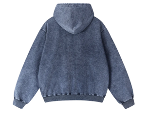 Hoodie Crop Top Oversize en Coton de Haute Qualité à Col Rond et Bords Bruts, Personnalisable en Couleurs et Tailles - Product Image 2