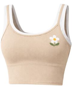 Conjunto de dos piezas beige personalizado para mujer: top corto y minifalda de cintura alta, elástico, informal, para verano, ropa deportiva. - Product Image 2