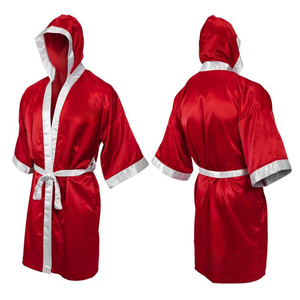 Robe et tenue de boxe professionnelle MMA Sanda en coton respirant et polyester PC, logo personnalisé, couleur personnalisée, vente en gros directe d'usine - Product Image 1