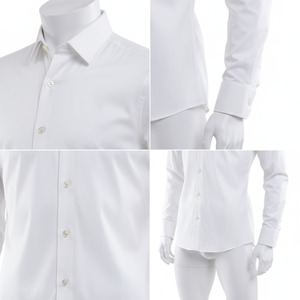 Camisa de Vestir para Hombre, Corte Entallado Premium, 100% Algodón Franela, Transpirable, Resistente a las Arrugas, Casual, Primavera, ODM - Product Image 4