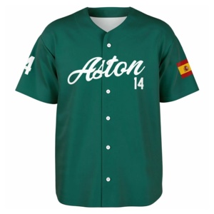 100% Polyester personnalisé Baseball Jersey chemise sublimée en gros blanc imprimé Softball maillots de Baseball pour les équipes et les Clubs - Product Image 2
