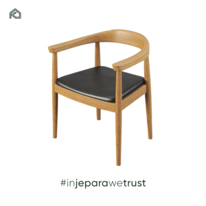 Chaises de salle à manger en teck noir de style chinois moderne du milieu du siècle, pour restaurant, villa et usage extérieur, durables et légères - Product Image 3