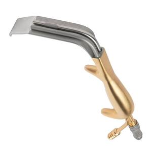 High Quality Stainless Steel Fiber <b>Optic</b> Breast Retractor Gold Handle Reusable - Product Image 1