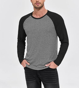 T-shirt tricoté à manches longues pour homme, coupe droite, décontracté, 100 % coton 180g, fabrication OEM, qualité supérieure, par des fabricants de vêtements - Product Image 3